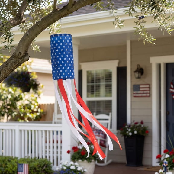 Americana Flag Windsock Red, White, and Blue