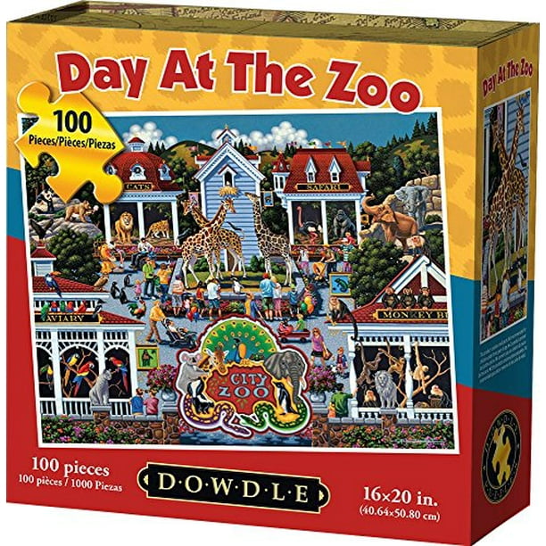 DOWDLE Jour d'Art Populaire au Zoo Puzzle de 100 Pièces
