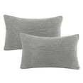 thumbnail image 2 of Soft Corduroy Striped Velvet Rectangle Decorative Throw Pillow Cusion For Couch 12, 2 of 5