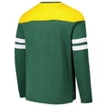 thumbnail image 3 of Men's G-III Sports by Carl Banks Green/Gold Green Bay Packers Adaptive Hail Mary Long Sleeve T-Shirt, 3 of 3