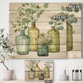 thumbnail image 3 of Designart 'Mixed Botanical Green Leaves VIII' Cottage Print on Natural Pine Wood, 3 of 3