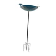 thumbnail image 2 of Baño para pájaros, comedero para pájaros para exteriores, fácil de instalar, decorativo, de metal, para jardín, con estaca para patio y exterior., 2 of 8
