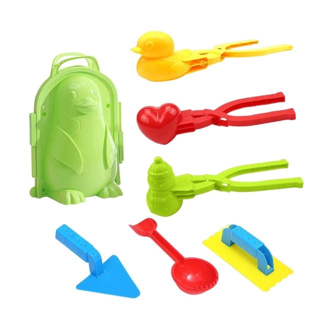 Vogacara Snowball Maker Clip Cute Cartoon Shape Playing Boy Snow for Girl Children Type3