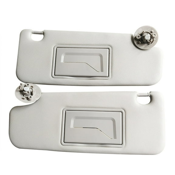 Left Driver & Right Passenger Side Car Sun Visor With Makeup Mirror For Chevrolet 2012-2020 Sonic,For 2013-2016 Spark-Driver and codriver-grey