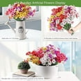 thumbnail image 4 of AGIRL 24 Bundles Artificial Fall Flowers Outdoor Indoor Decoration,Fake Plastic Flowers,Faux Autumn Plants for Thanksgiving Fall Decor,for Hanging Outside Garden Front Door Porch Patio Window Box, 4 of 10
