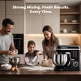 thumbnail image 6 of Patbrela Electric Stand Mixer, 5.3QT & 3.5QT Dual Bowls, 10-Speed Cake Mixer, LED Display Knob, Dough Hook, Beater, Whisk for Home Kitchen Cooking, 6 of 9