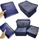 thumbnail image 5 of HUOGUO - Juego de 6 cubos organizadores de equipaje de viaje, bolsas de lavandería y bolsa para dispositivos digitales, bolsas de compresión para equipaje (azul marino), 5 of 5