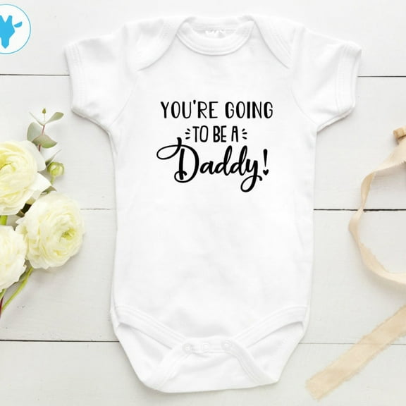 Baby Bodysuit BELLA CANVAS You'Re Going To Be A Daddy Bodysuit, Baby Announcement Baby Bodysuit, Pregnancy Reveal Baby Clothes, Baby Shower Gift, Newborn Bodysuit