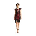 thumbnail image 2 of FASHOFT Halloween For Women Sequin Classic Victorian Style Role Play Stage Performance Fancy Dress For Holiday Party Halloween Red XXL, 2 of 5