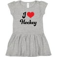 thumbnail image 3 of Inktastic I Love Hockey Girls Toddler Dress, 3 of 5