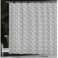 thumbnail image 3 of Ambesonne Luau Shower Curtain, Flourish Pattern Hibiscus Art, 69"Wx70"L, Taupe Grey, 3 of 4
