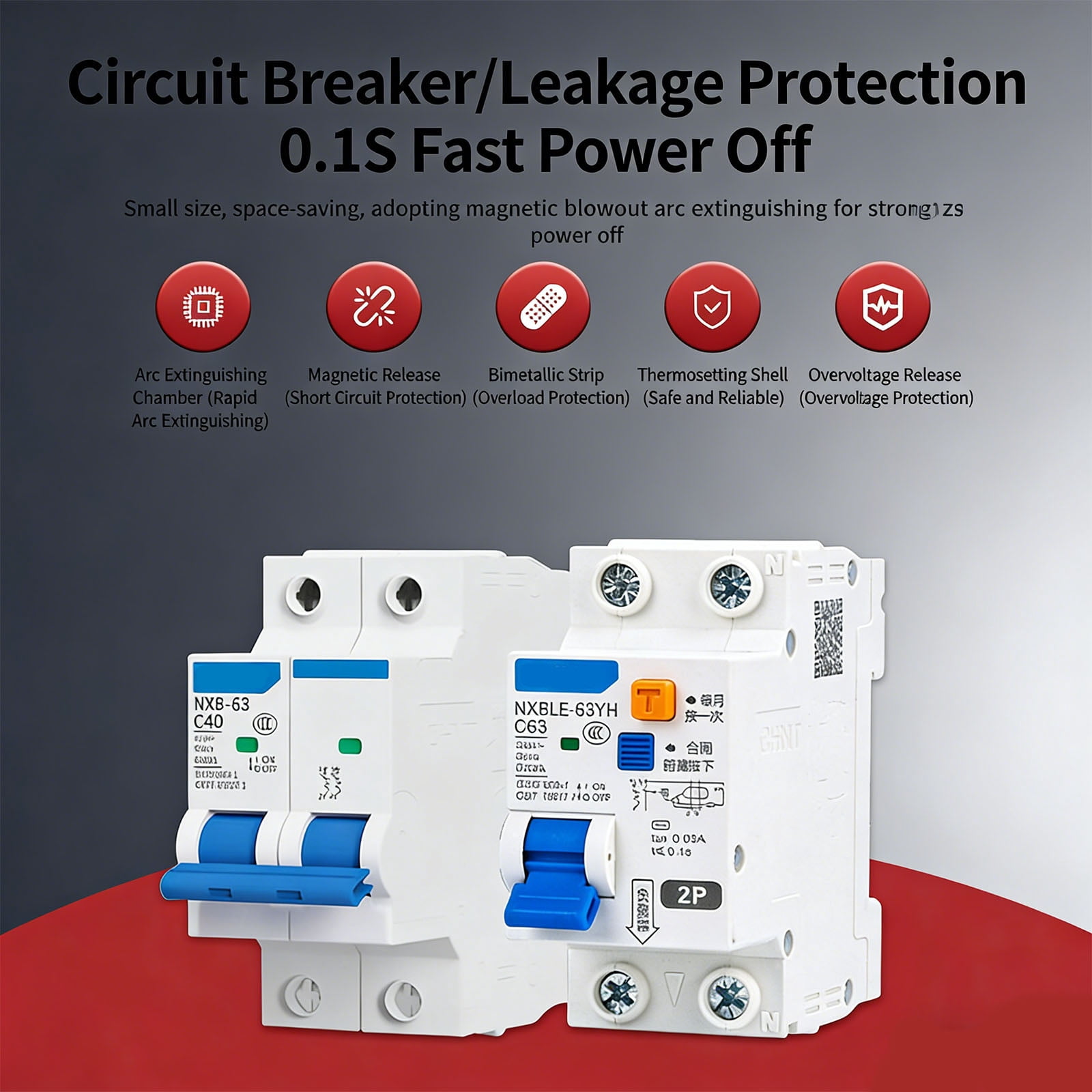 Water Resistant Mountable Electrical Panel Enclosure With 2 Position Current Interrupter For Indoor Outdoor Application