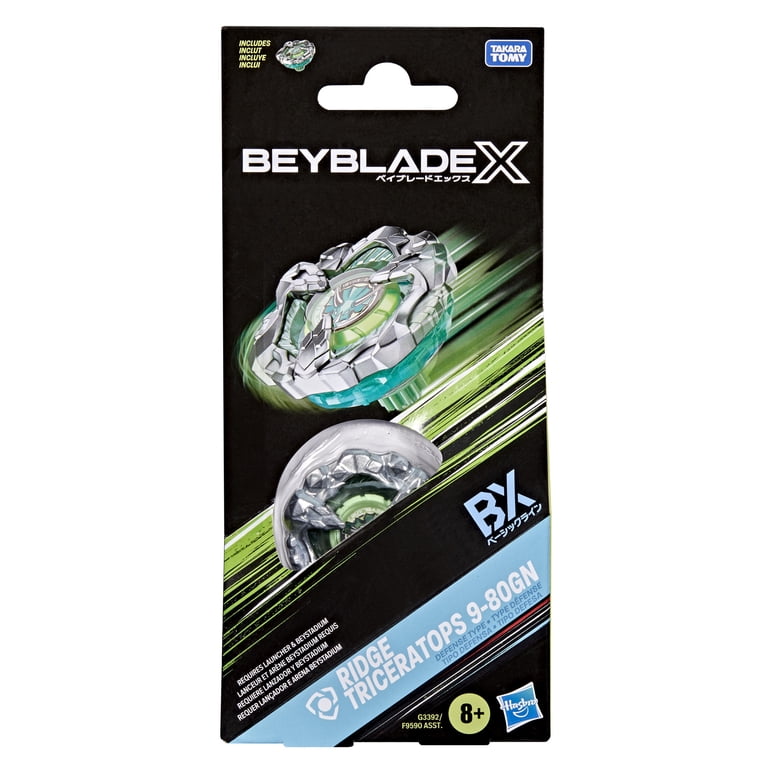 Beyblade X Ridge Triceratops 9-80GN Booster Pack Set with Defense