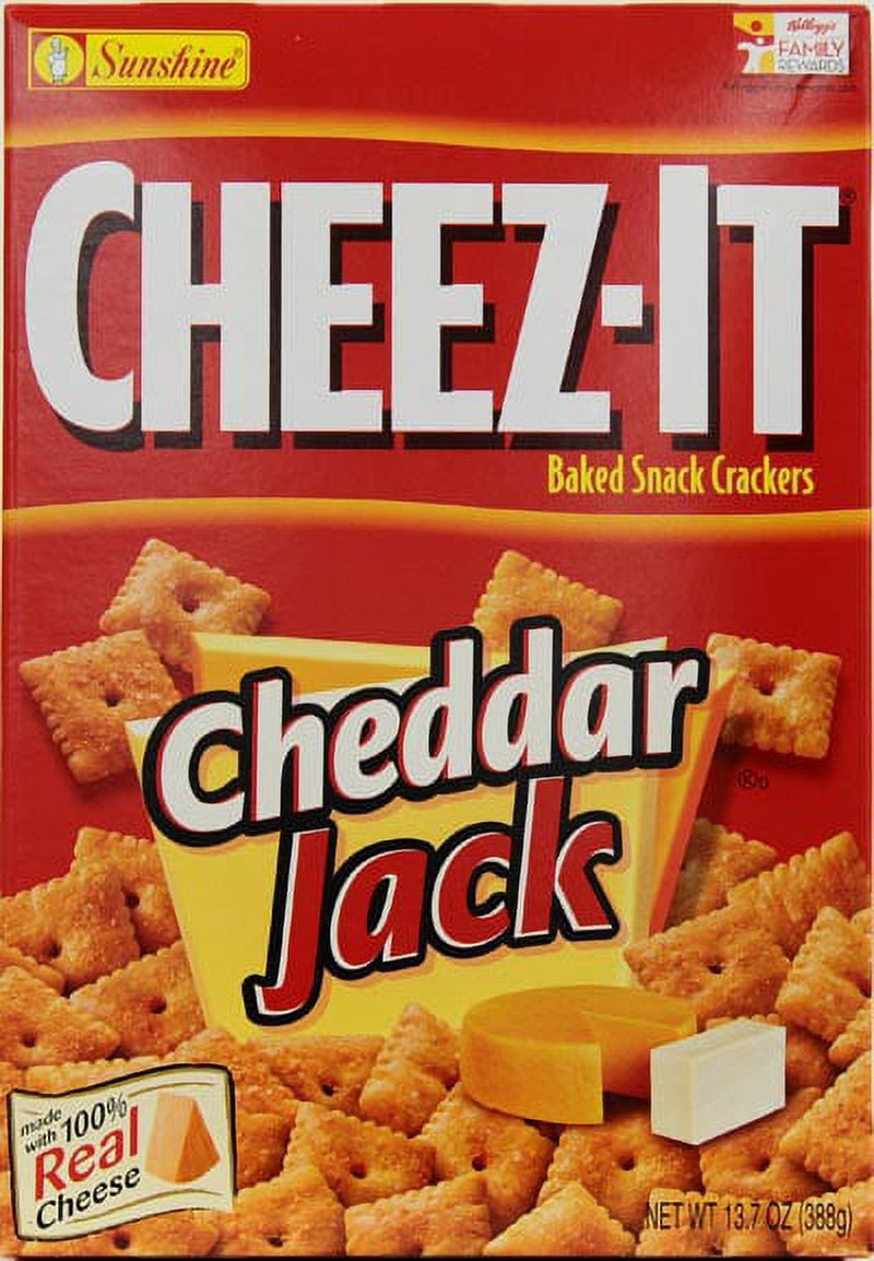 Cheez It Baked Cheddar Jack Snack Crackers, 13.7 Oz.
