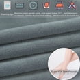thumbnail image 5 of ANHXN Soft Velvet Vanity Bench Cover,  Stretch Washable Rectangle Saddle Bar Stool Slipcover。Different colors and specifications to choose from, 5 of 7