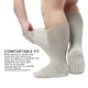 thumbnail image 3 of Calcetines Súper Anchos Con Agarre Para Pies Gordos, Antideslizantes, Holgados, De Alta Elasticidad, Para Hombres Y Mujeres, Color Gris, Para Un Uso Diario Cómodo, 3 of 7