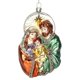 thumbnail image 1 of Colgante familiar navideño para árbol de Navidad, decoración de hogar, iglesia, artesanías de vidrio, 1 of 5