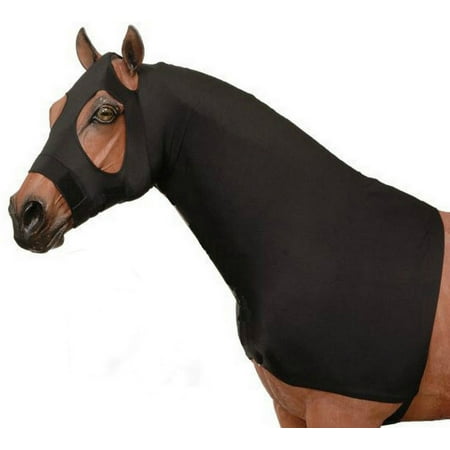 Horse Slinky Hood Shoulder Guard Mane Keeper Lycra Slip On Fleece (Best Horse Shoulder Guard)