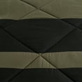 thumbnail image 4 of 9-Piece Green Black Comforter Set, Soft Camo Geometric Stitched Lightweight Bed in a Bag with Comforter & Sheet Set for All Seasons, King Size, 4 of 8