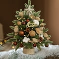 thumbnail image 1 of Clearance! KITTEHIGM Mini Christmas Tree, 17.7in Artificial Mini Christmas Tree with Christmas Ball, Bow, Wood Base, Tabletop Small Christmas Tree for Holiday Indoor DIY Christmas Decor, 1 of 6