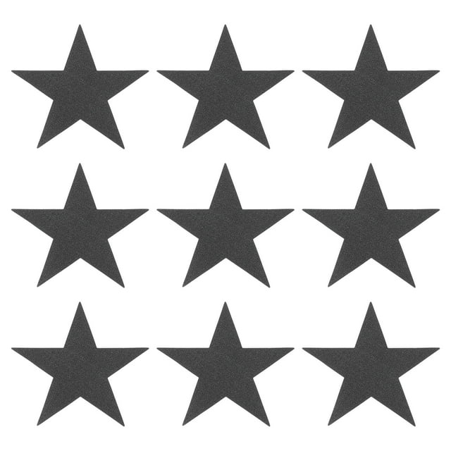 Estrella Recortes Papel Cinco Estrella Confeti Adornos para Cumpleaños Fiesta Aula Boda Boletín Tablero Pared Decoraciones 5.3 Pulgadas, (Negro) Paquete de 50