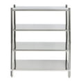 thumbnail image 3 of Stainless Steel Shelves, 4 Tier Freestanding Heavy Duty Storage Shelves for Kitchen Garage Office Restaurant Warehouse 45x18x59 in, 3 of 7