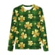 thumbnail image 3 of Blusas y camisas de manga larga con cuello redondo y estampado de San Patricio para niños, blusa informal de manga larga con cuello redondo, blusa de poliéster para niñas, 3 of 4