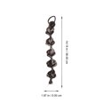 thumbnail image 2 of HONMEET 2Pcs Dark Grey Bubble Braids Ponytail Extension Synthetic High Temperature Silk Hair Piece, 2 of 6