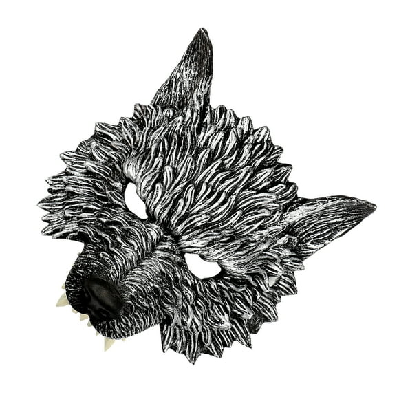 yingyy Mask Cosplay Halloween Wolf Masquerade Animal Masks For Carnivals Masquerade Parties Mask Halloween Silver