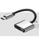 thumbnail image 2 of NUOLUX Type-C Adapter 3.5mm En Aluminio Para Audio Y Carga En Teléfono USB Plata, 2 of 8