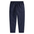 thumbnail image 2 of Oiangi Boys Girls Cotton Pants Elastic Waist Lightweight Trousers Casual Rolled Up School Uniform with Pockets Navy 6 Years, 2 of 9