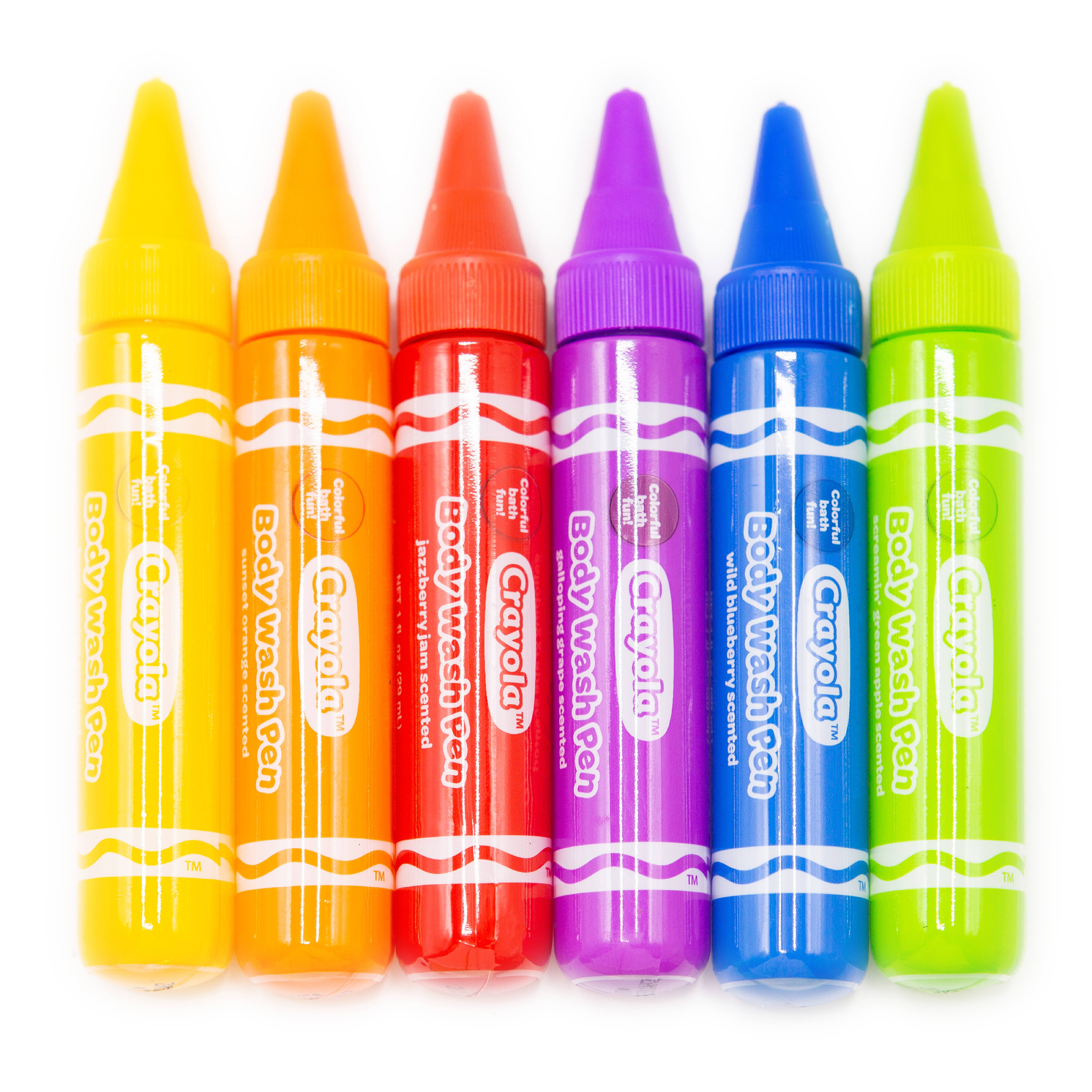 10 Crayola Bathtub Body Wash GEL Pens for Kids With Scents Ages 3
