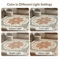 thumbnail image 7 of ODIKA 5'x7' Washable Area Rug Boho Large Scroll Defined Detail Cream Farmhouse Bohemian Medium for Guest Room, Lounge, Apartment, Non-Slip Low Profile, Stain Resistant, 7 of 7