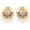 Gold, variant on by Touchstone Indian Bollywood pretty embossing work light weight traditional white pearls bunches designer jewelry earrings for women in gold tone