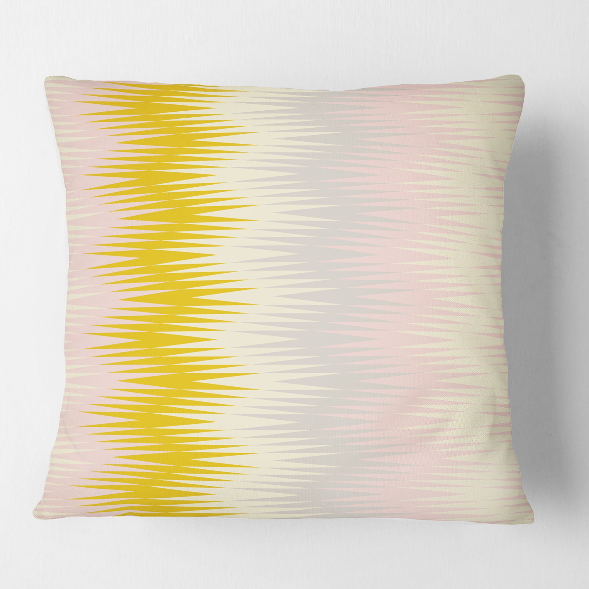 Designart Retro Abstract Design IV' Mid-Century Modern Throw Pillow - 16x16