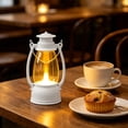 thumbnail image 5 of LED Vintage Lantern Night Light Electronic Candle Lamp Flickering Flameless Light Portable Hanging Lantern for Halloween Christmas Wedding Party Tabletop Home Decor Ambient Lighting Display, 5 of 7