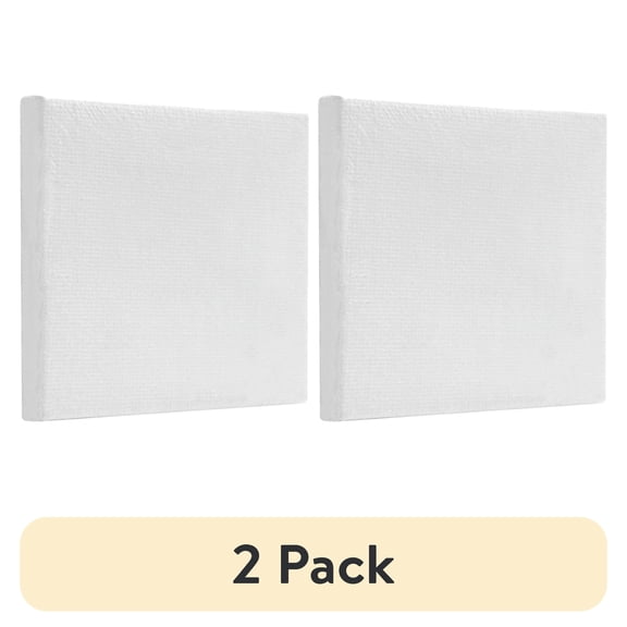 (2 pack) Mini Studio Magnetic Canvas, 100% Cotton Acid Free White Canvas, 2.56"X2.56", 1 Piece, Academic Canvas, Great Chioce for Beginners and Hobbyists of All Skill Levels.