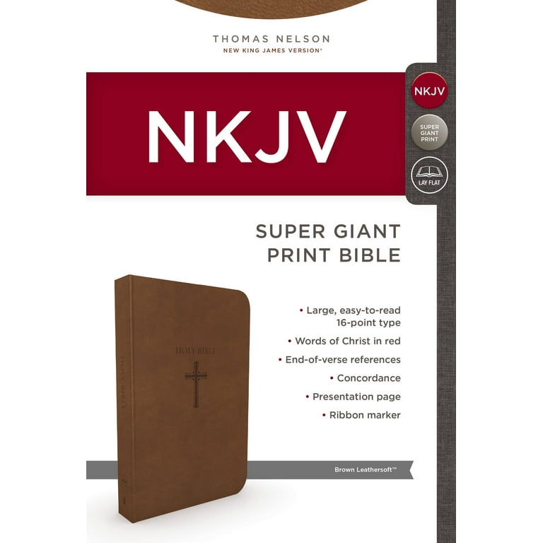 Thomas Nelson NKJV Super Giant Print Bible, Paperback Edition