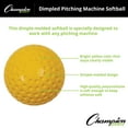 thumbnail image 4 of Champion Sports 11" Dimpled Pitching Machine Softballs - | PU Construction - Hand-Eye Coordination, Hitting and Fielding Practice - Indoor/Outdoor Use - pack of 12, 4 of 8