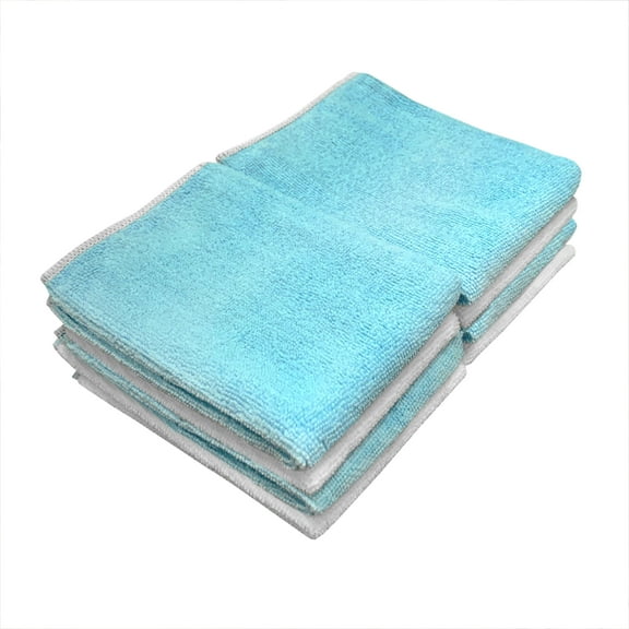 Detailer's Preference Microfiber 14in x 14in 230 GSM Cleaning Towels 2 Colors 8-Pack
