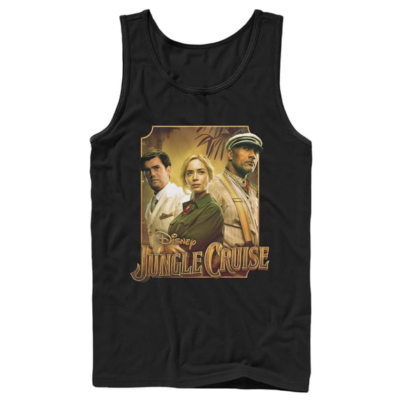 Men's Jungle Cruise Characters Logo  Tank Top Black X Large