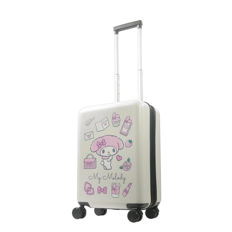 FUL Sanrio My Melody 22.5 Inch Carry On Luggage, Hardshell Rolling