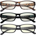 thumbnail image 2 of Eyekepper 3-Pack Blue Light Filter Glasses Men - Computer Screen Reading Glasses Blocking Digital Glare +4.00, 2 of 4