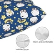 thumbnail image 3 of Fotbe Star Penguin Funda de Almohada Decorativa Estilo Occidental, Lujo en Algodón, Fundas para Almohadas King, Cojín Estampado para Decoración del Hogar-20"x30", 3 of 6