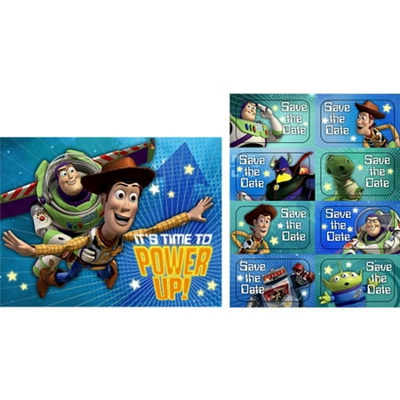 Toy Story Game Time Invitation Set W Envelopes 8ct Walmart Com