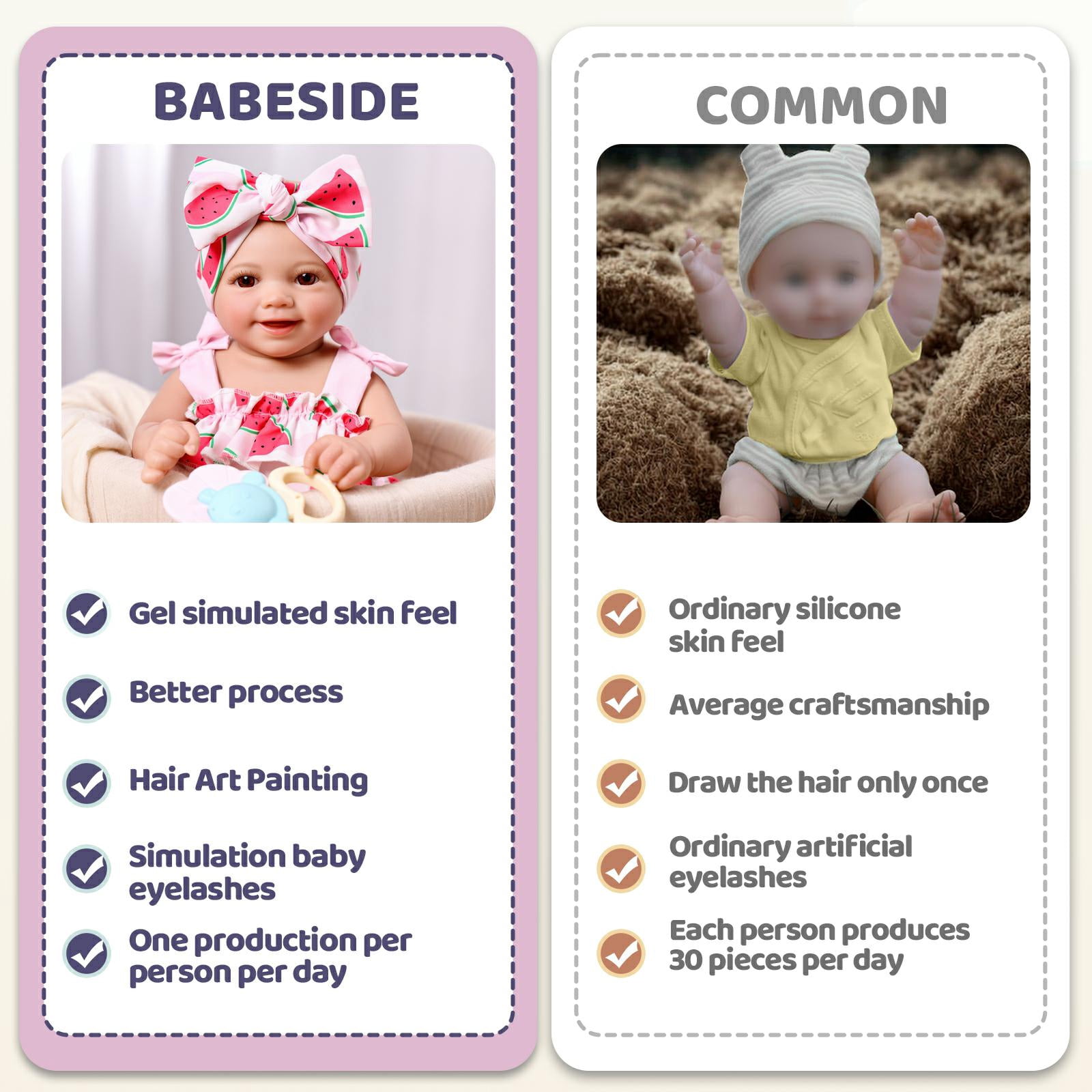 RSG Reborn Baby Dolls Sunny - 17Inch Cute Baby Doll with Soft Cloth Body Poseable Smiling Real Life Baby Dolls with Complete Accessories for 3+ Years Old Gifts