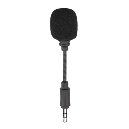 husxh Portable 3.5mm Mini Microphone Lightweight Small Live Vlog PTZ Action Camera Mic for DJI OSMO POCKET/OSMO ACTION