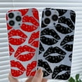 thumbnail image 3 of 1 Transparent Large Hole Painted Lips Mobile Phone Case, 3 of 5