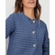thumbnail image 5 of Suéter PRETTYGARDEN Cárdigan de Punto para Mujer Gris Azul Talla S, 5 of 6