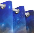 thumbnail image 5 of Coolnut Space Landscape Thermal Insulated Blackout Grommet Printed Window Curtain - 84x55 in - 100% Polyester 2 Panels, 5 of 5